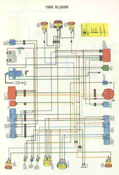 1985 Honda xl250r wiring diagram #5